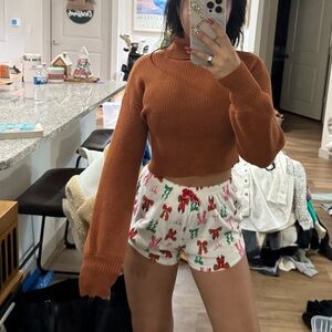 Burnt orange boutique sweater